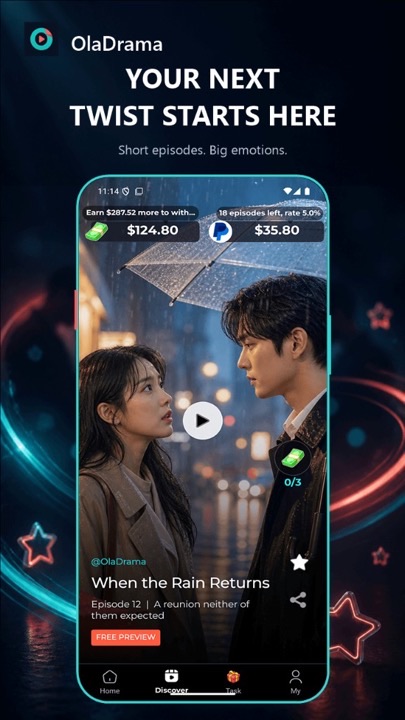 Immersive short drama player