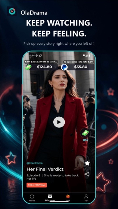 Vertical short episode playback